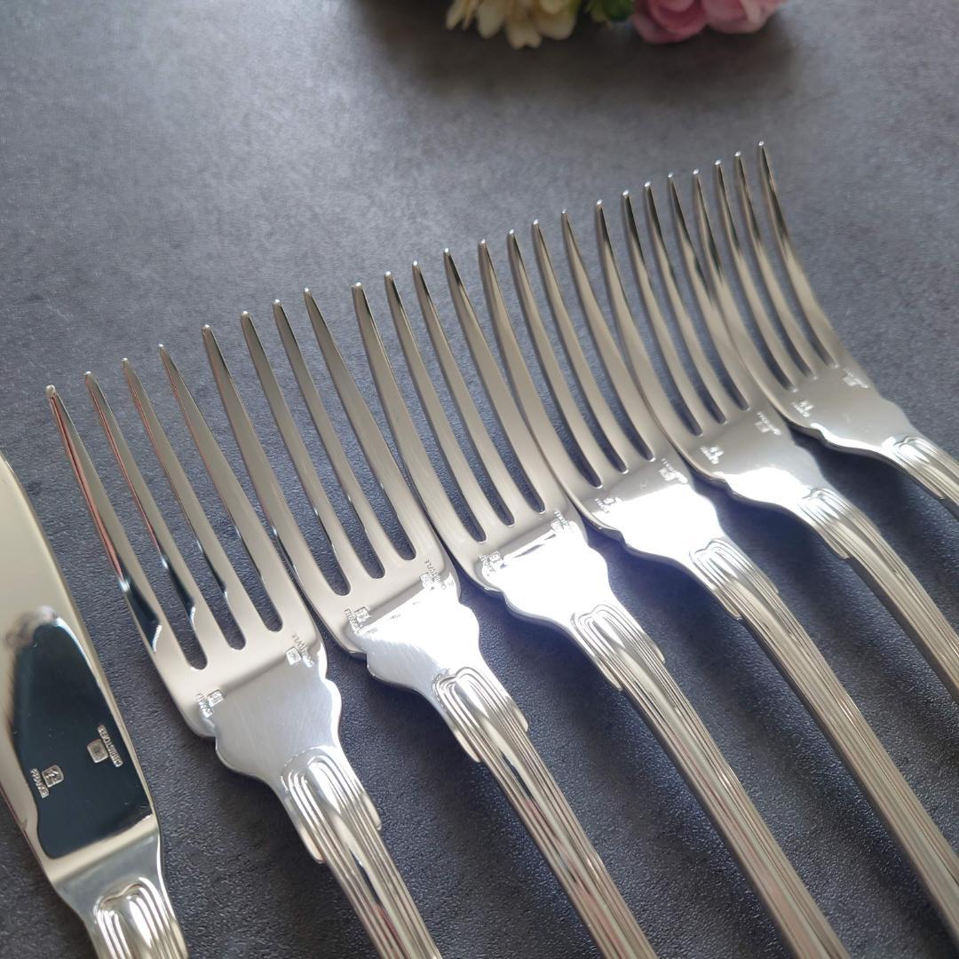 希少 極美品 クリストフル ポートロイヤル フィッシュ ナイフ フォーク 12点