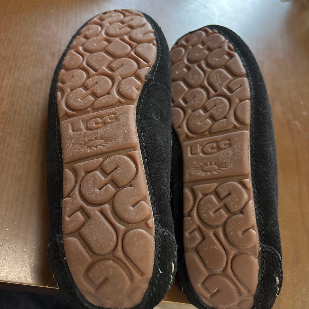 UGG ブラック モカシン シープスキン