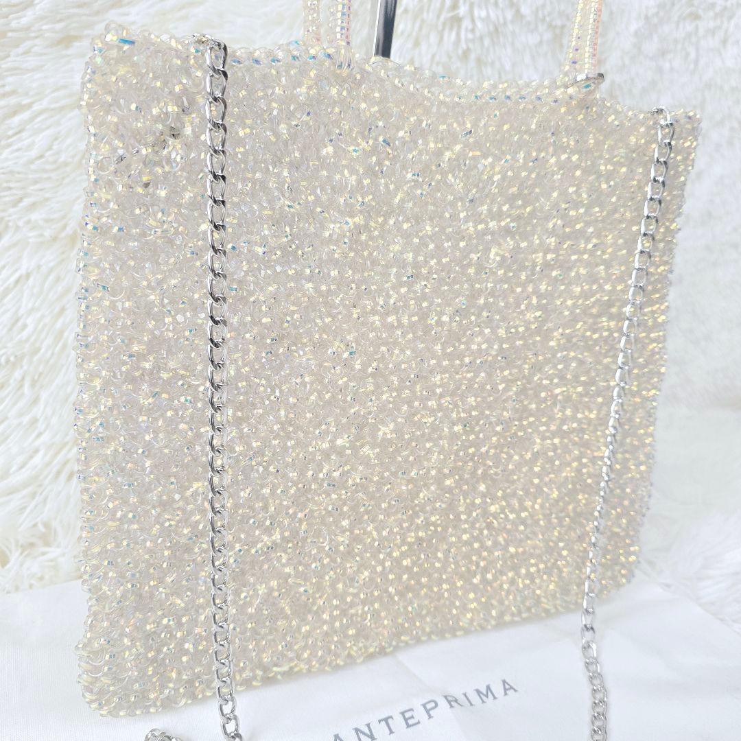 さっちゃん様✨アンテプリマ ラージ ステッラ ホワイト オーロラ チェーン付き