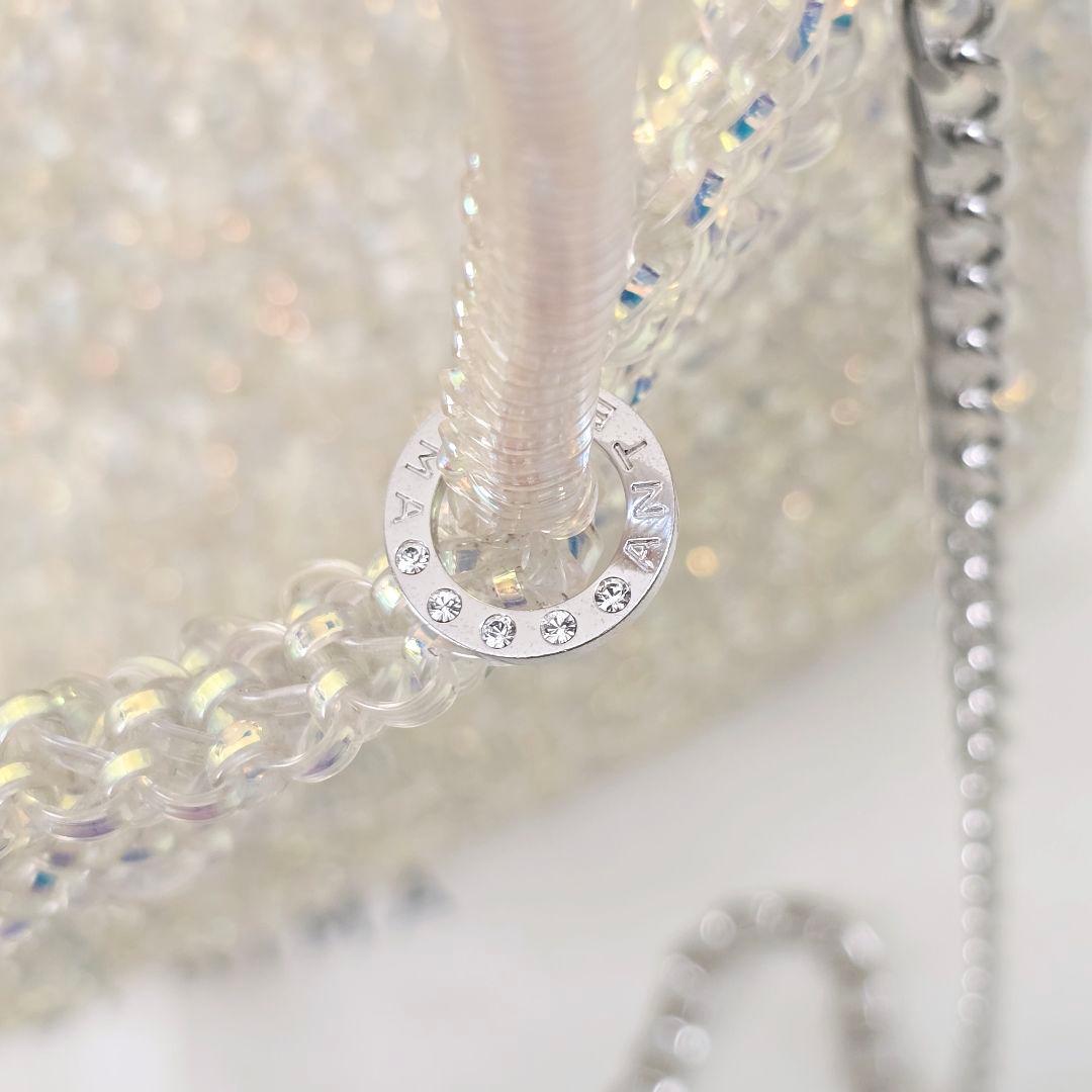 さっちゃん様✨アンテプリマ ラージ ステッラ ホワイト オーロラ チェーン付き