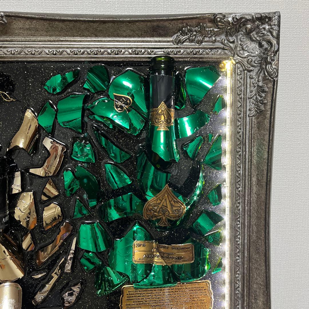 超大型　LEDシャンパンアート　アルマンドフルコンプリート　壁掛けも出来ます！