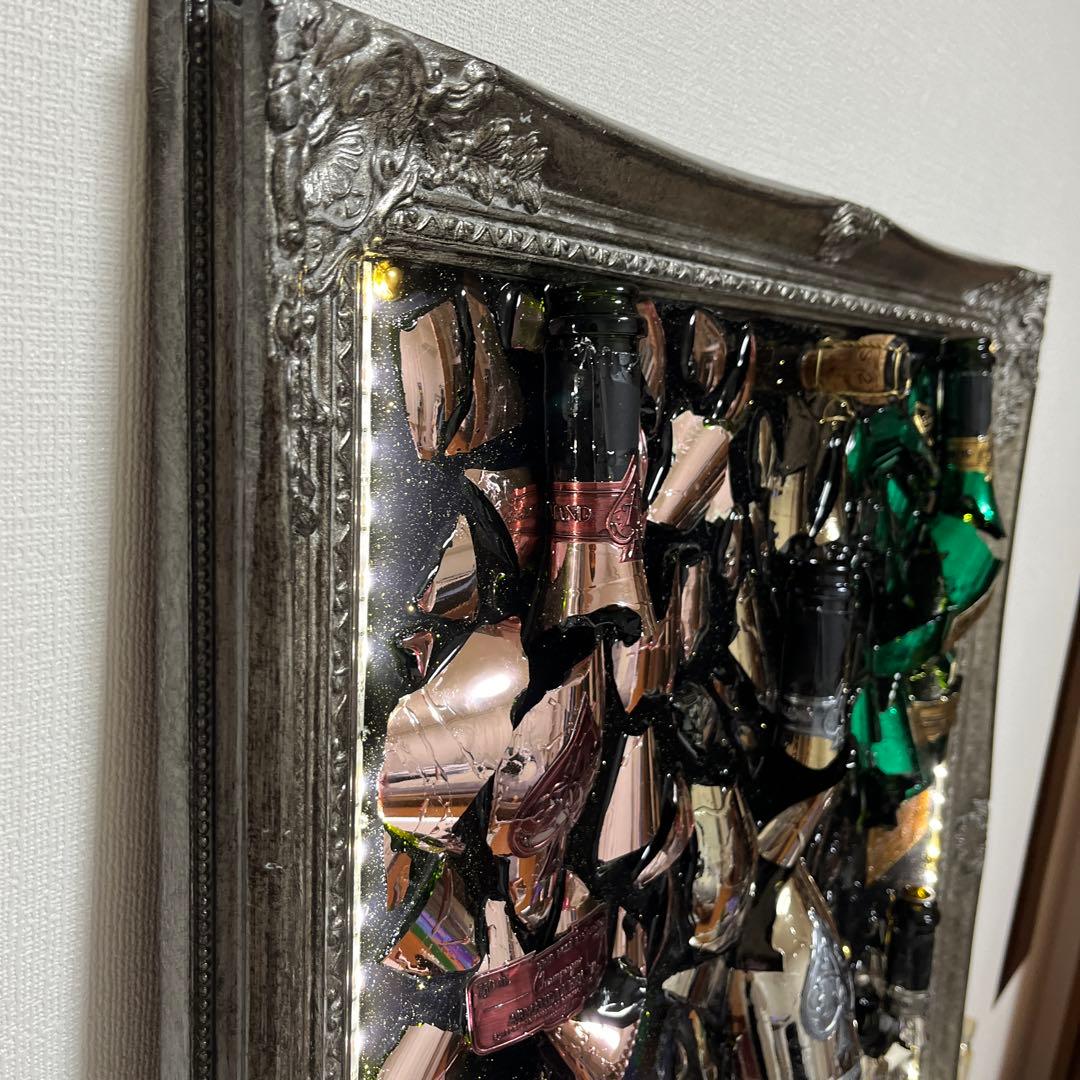 超大型　LEDシャンパンアート　アルマンドフルコンプリート　壁掛けも出来ます！