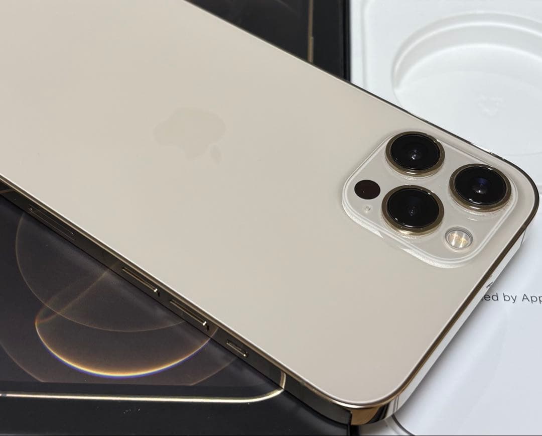 【新品バッテリー】iPhone 12 PRO MAX 128GB ゴールド　本体