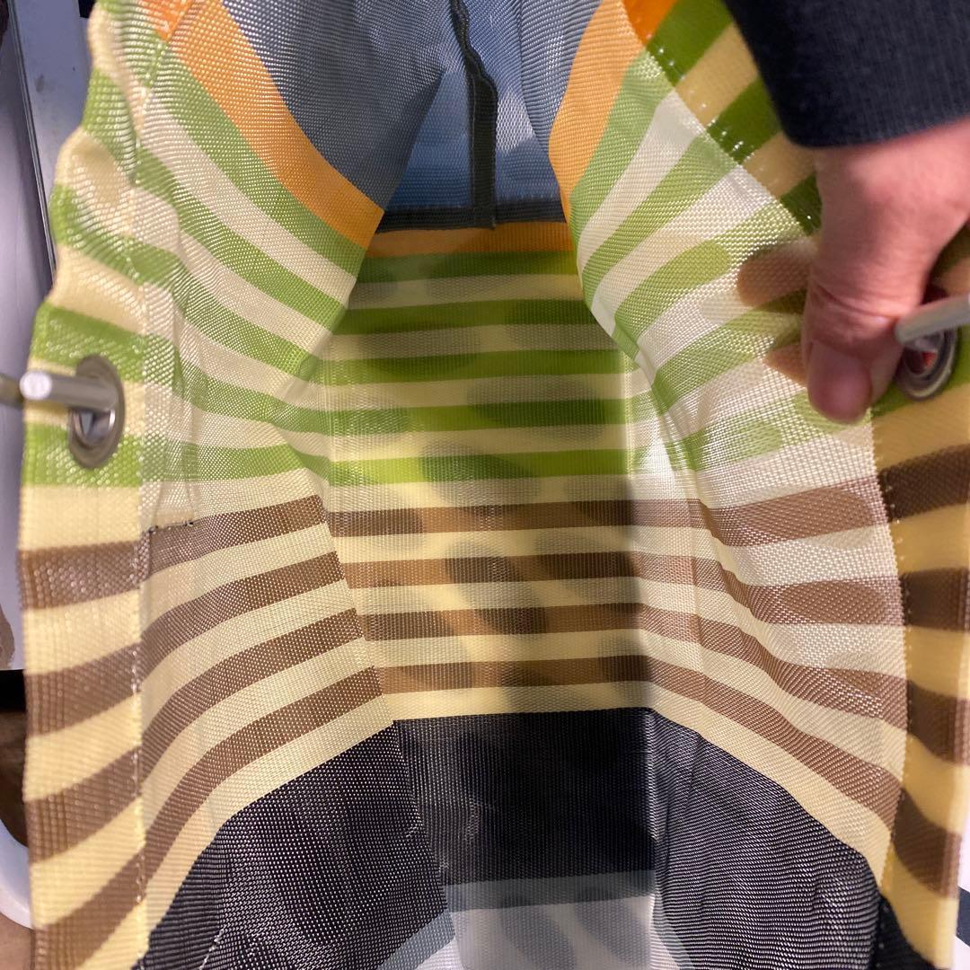 MARNI ストライプエコバッグ マルチカラー