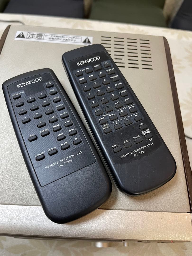 KENWOOD CD・カセットデッキ ゴールド ジャンク