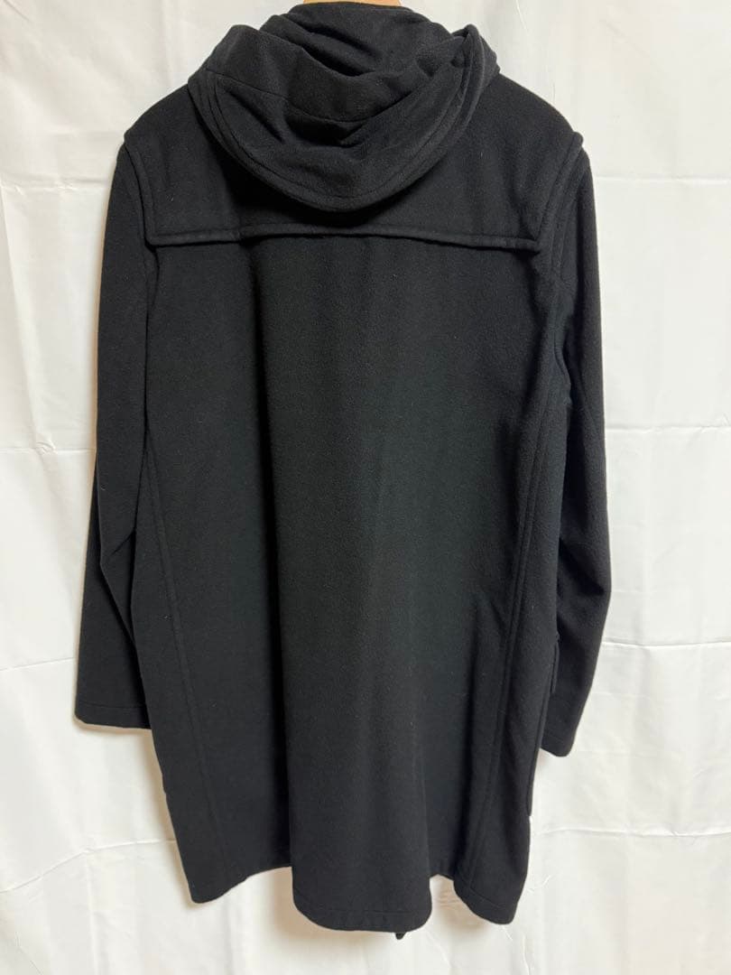 ダンヒル　黒ダッフルコート フード付き