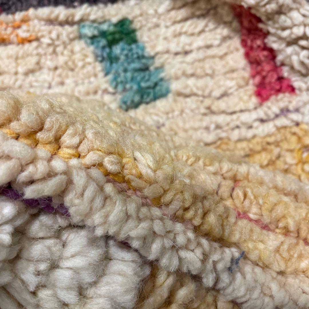 ★未使用 モロッコ プフ pouf アジラル　オットマン クッションラグ