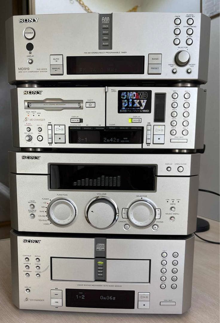 ラジオ・コンポ Sony MD919