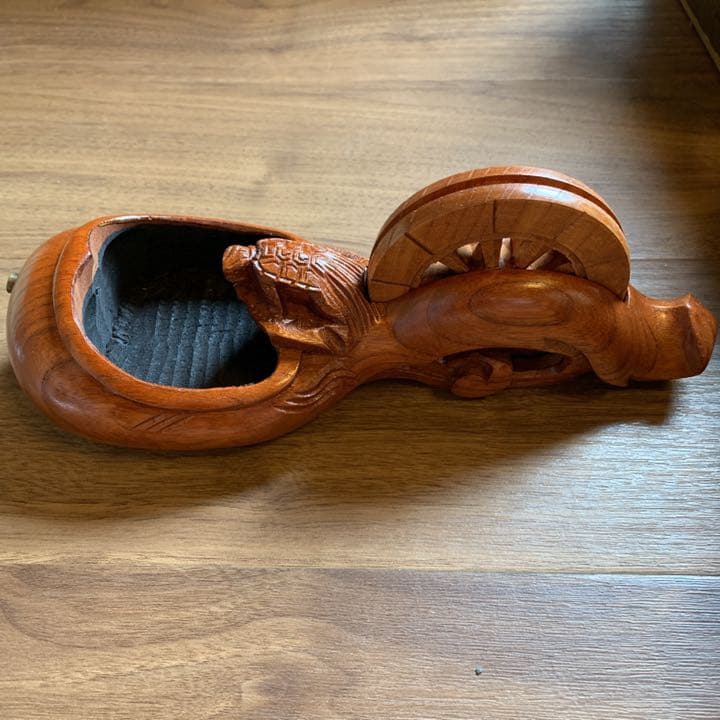 坪源 墨つぼ 墨壺 カメ坪 神代仕上 255mm 欅 宮大工 大工 神社仏閣