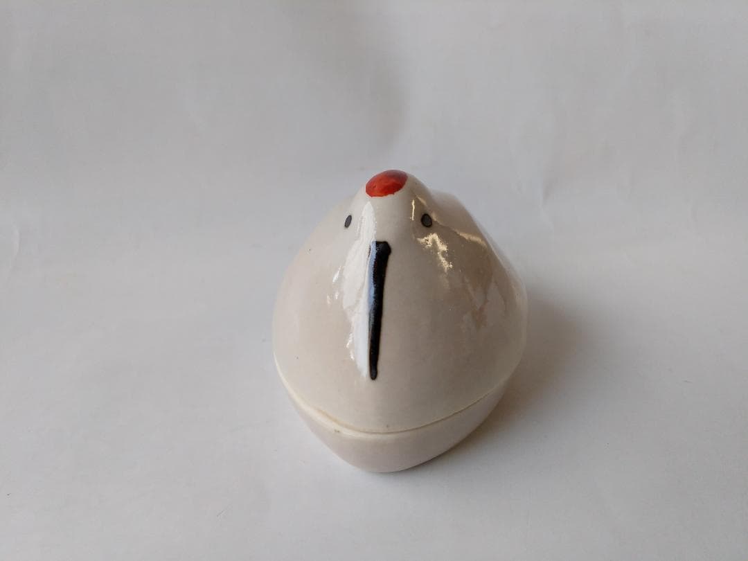 平安 高野昭阿弥 鶴香合 茶道具 懐石道具 香合 共箱 新品 未使用 保管品