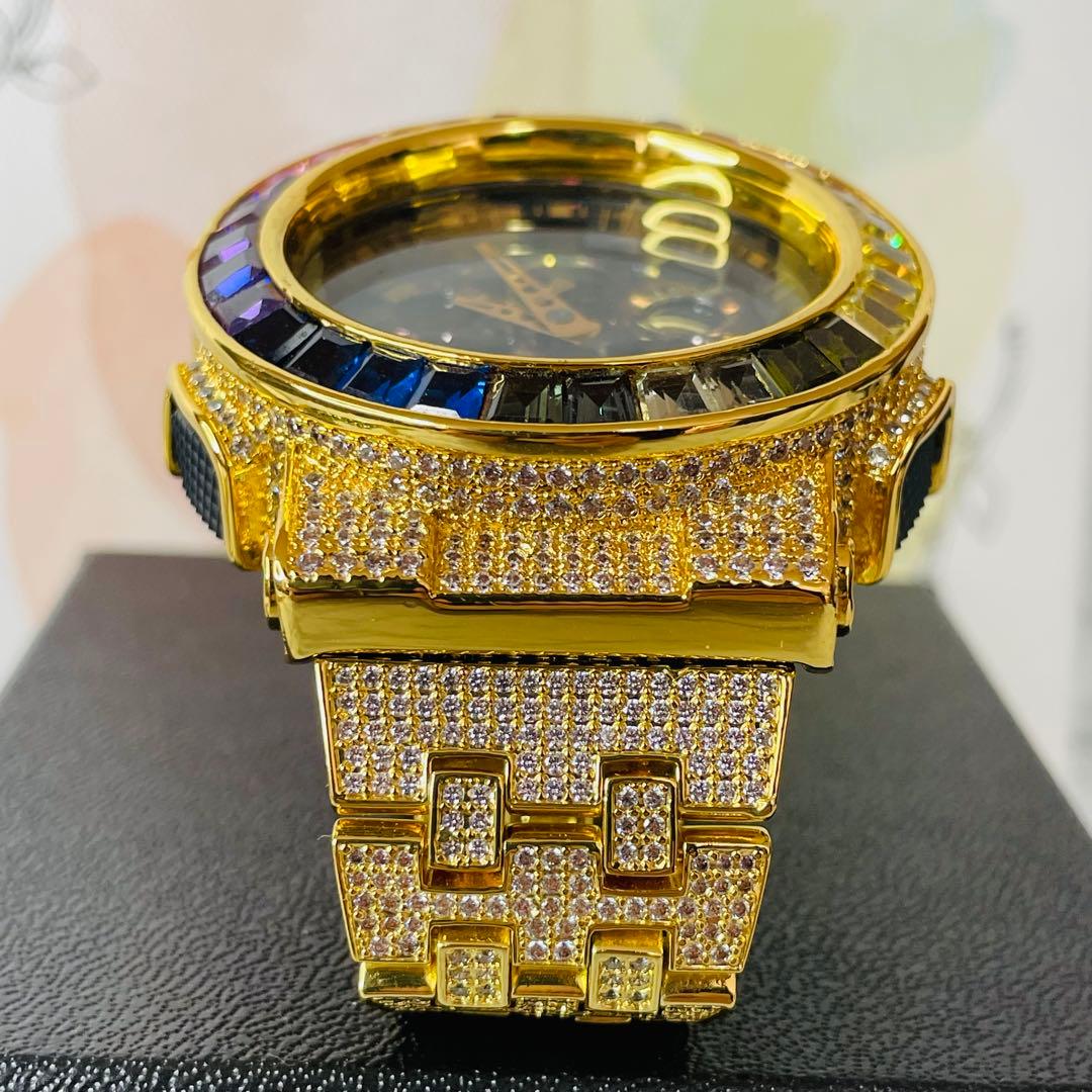 【新品】CASIO G-SHOCK レインボーカスタム仕様 腕時計 GA-100