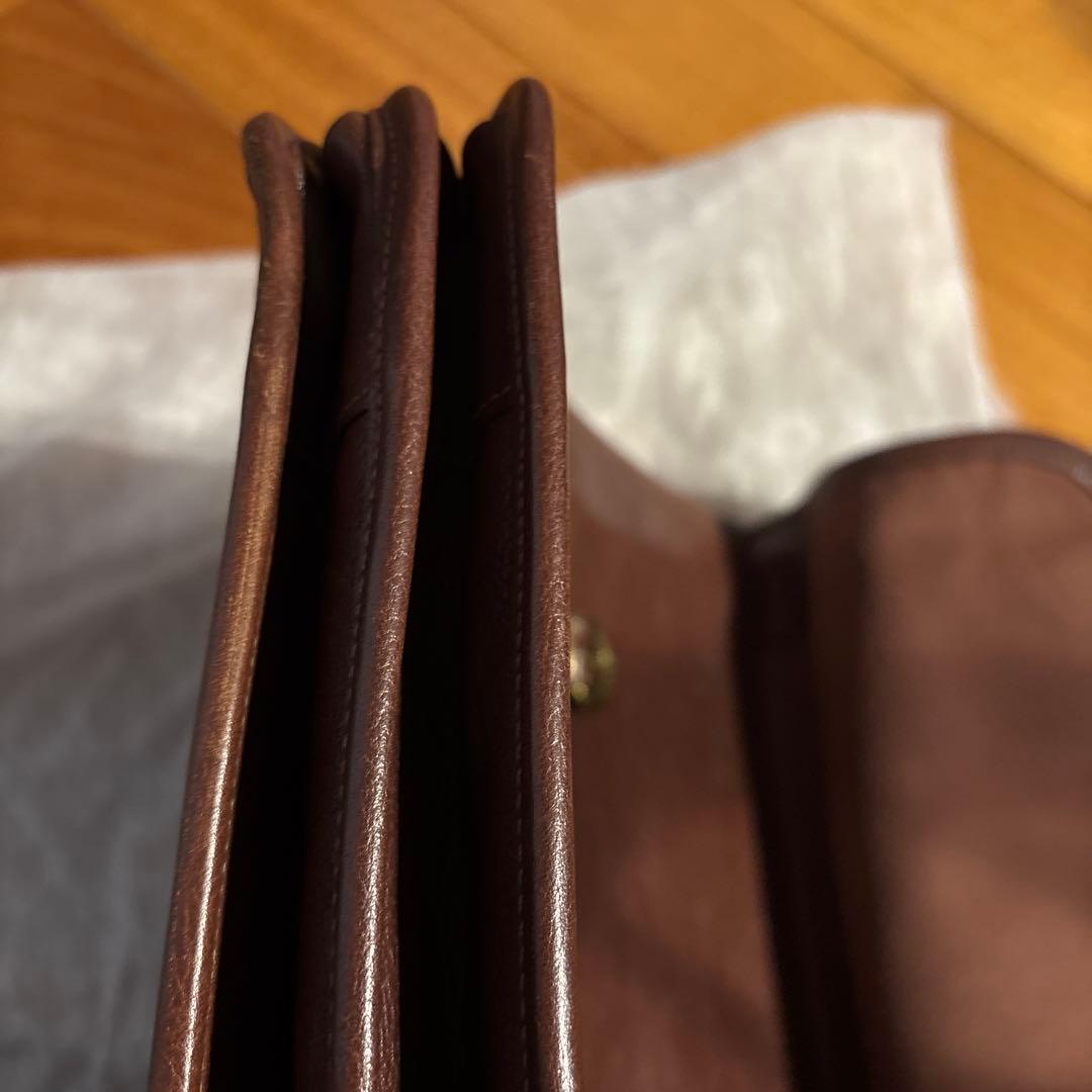 IL BISONTE ブラウンレザーブリーフケース