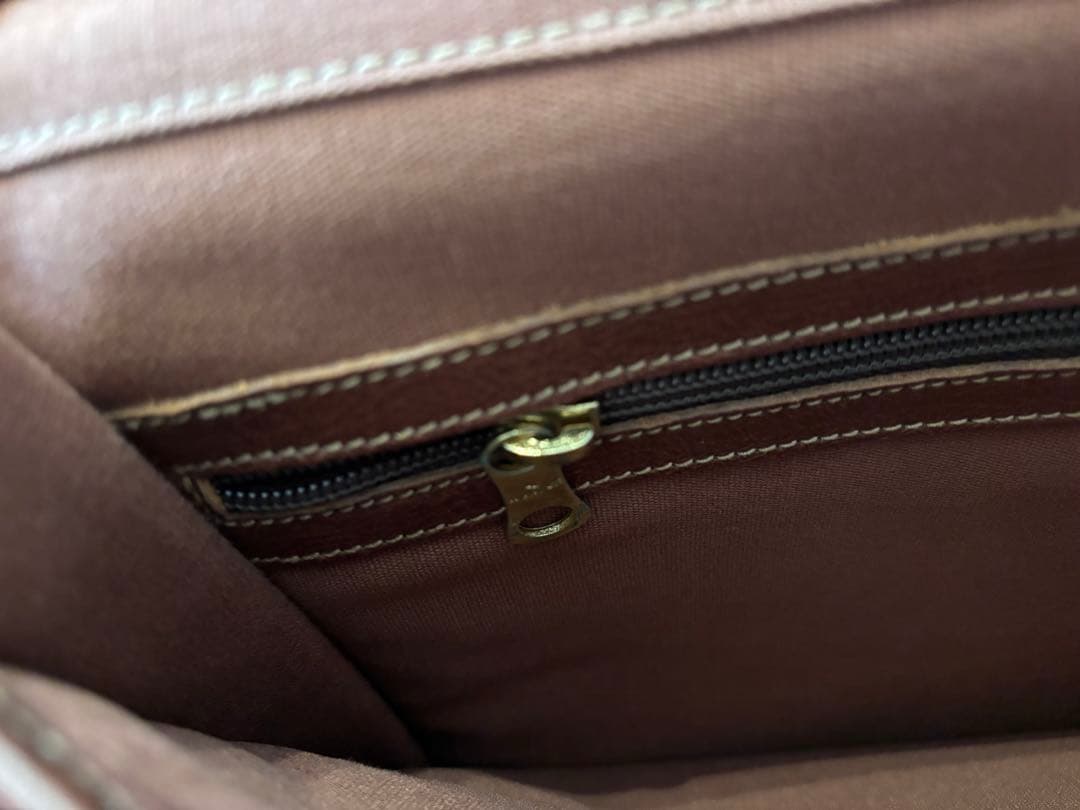 IL BISONTE ブラウンレザーブリーフケース