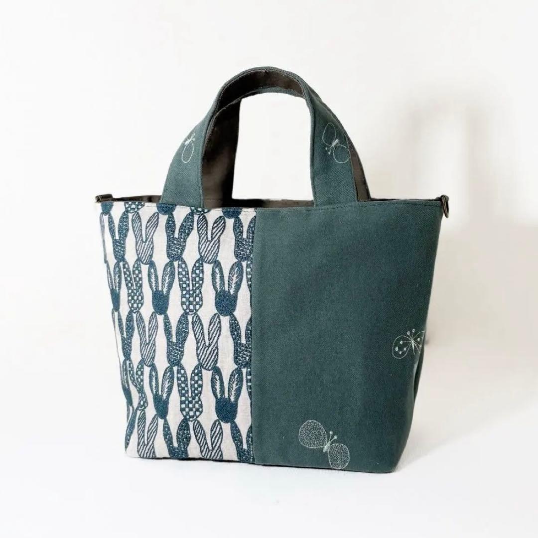 j*n様 ミナペルホネン＊トートバッグ＊rosy ＋choucho＋pomppi