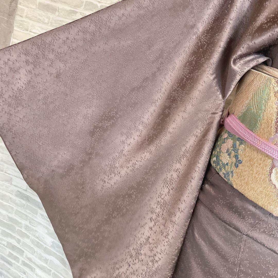 訪問着　フルセット　雪輪　松と梅　鹿の子絞り　金彩加工　手刺繍　着物　Q5