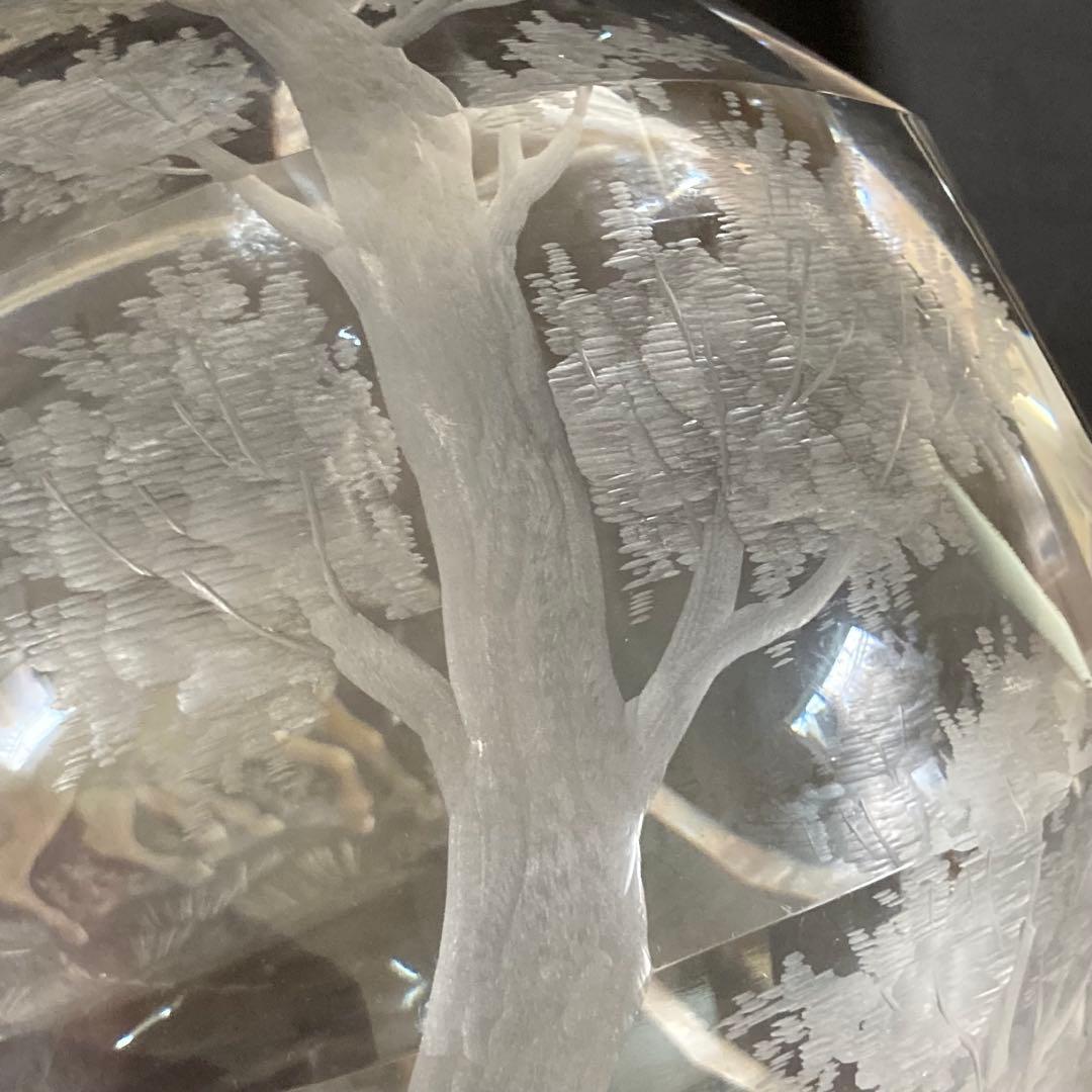 モーゼル　花瓶　馬　高さ約26cm