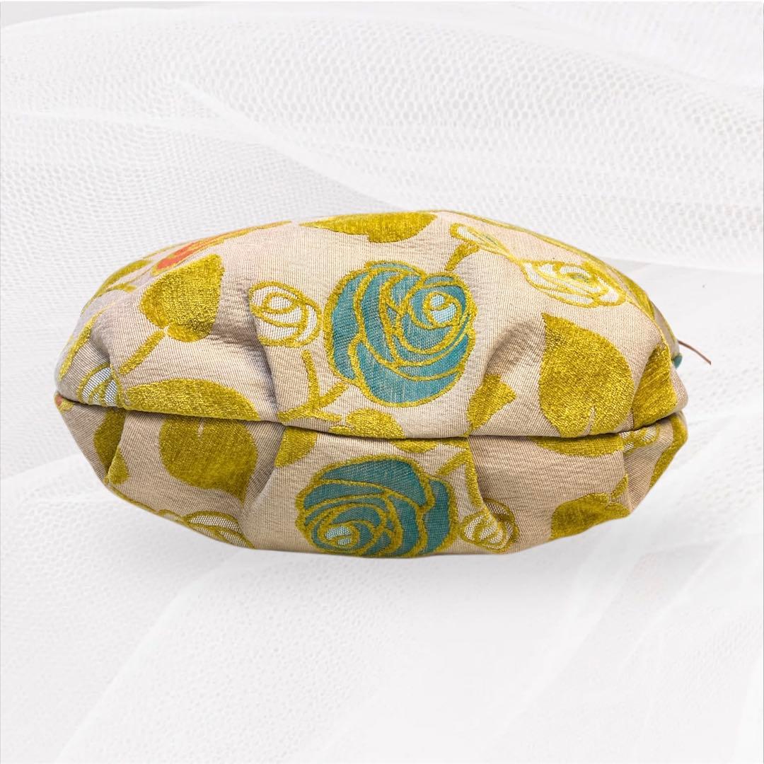 ハンドメイド✨ミナペルホネンロージーミニラウンドハンドバッグ　花柄