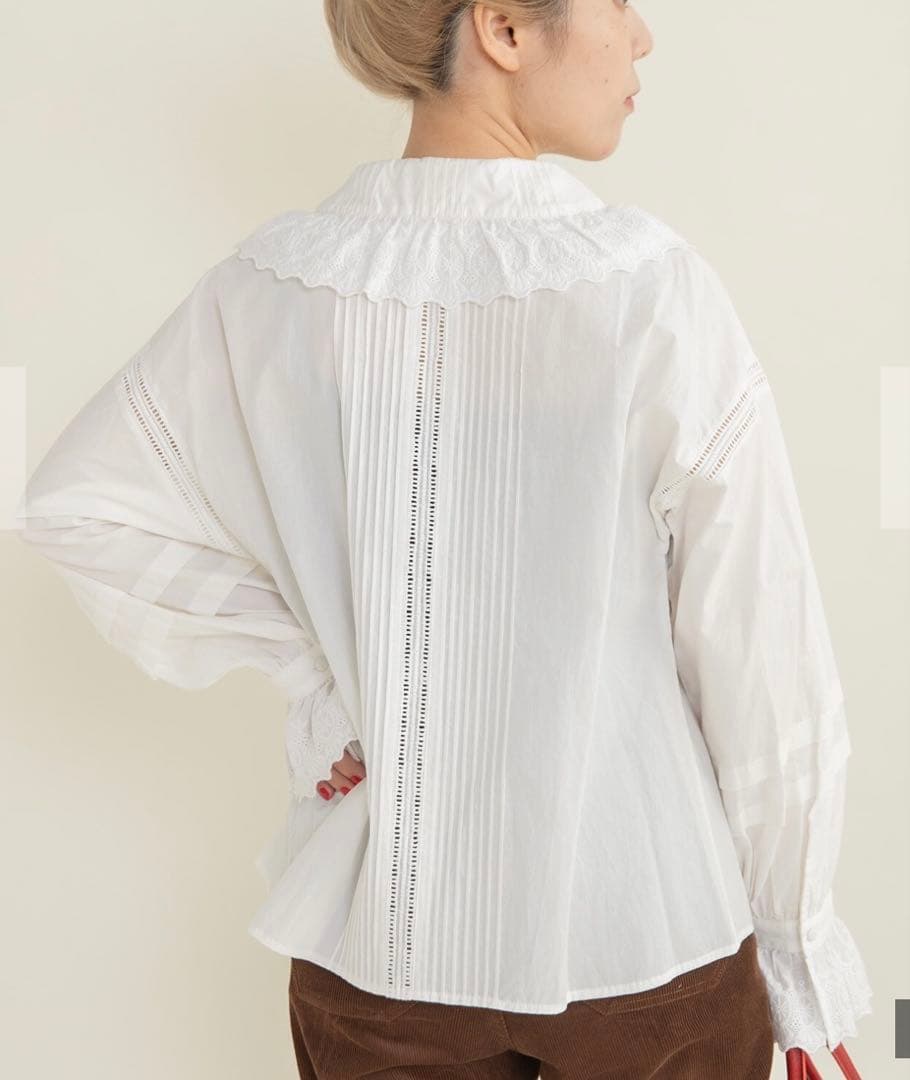 Dot and Stripes CHILD WOMAN ブロードレース ブラウス