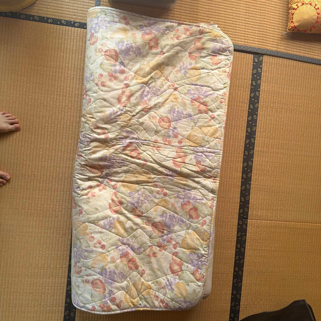 マルハチ真綿　羊毛敷き布団140cm x 205cm