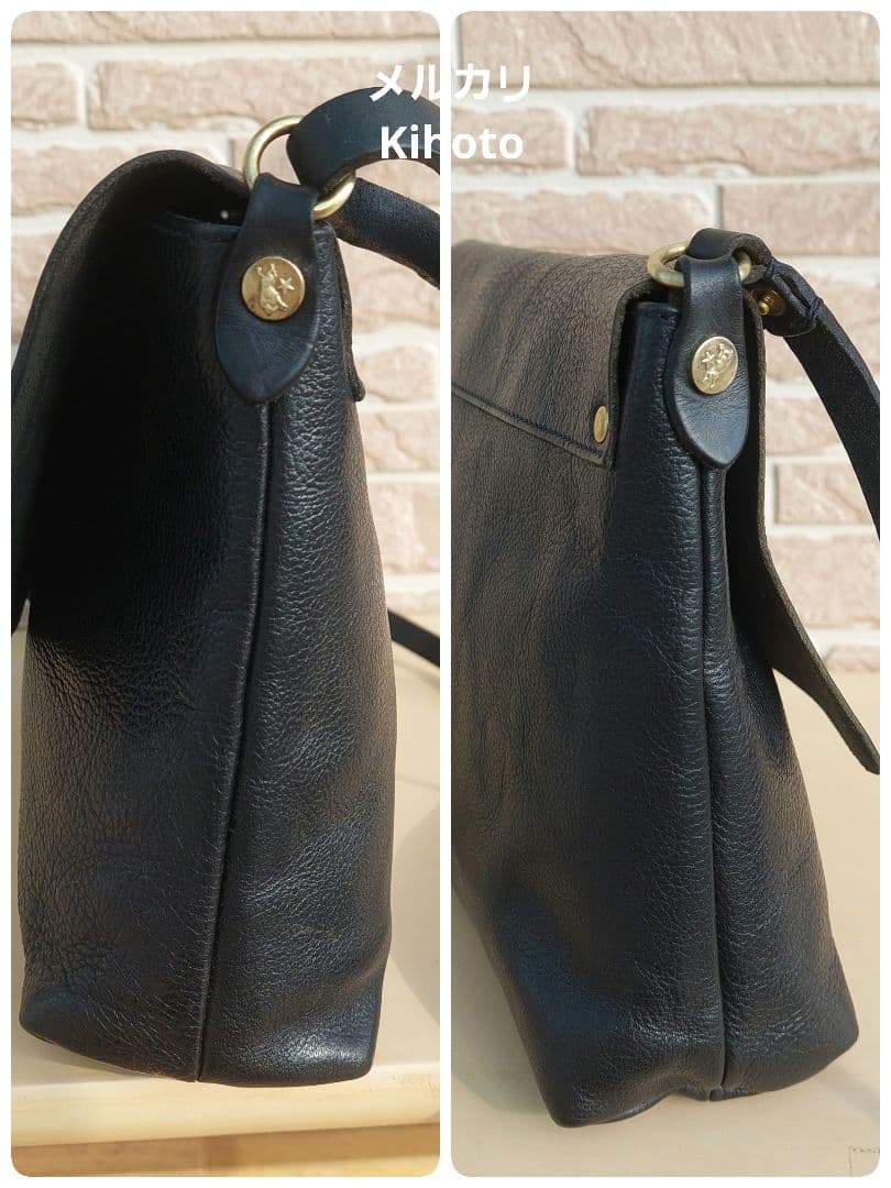 イルビゾンテ ILBISONTE ショルダー 黒 スクエア