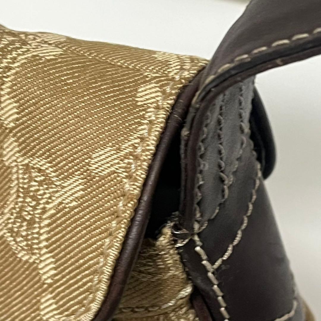 ✨未使用級✨　CELINE ショルダーバッグ　パリマカダム　デニム　レザー