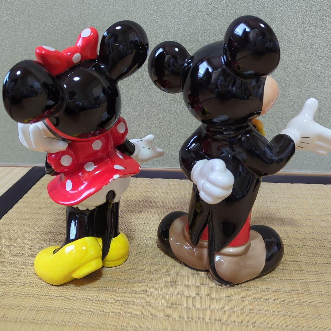 陶器ミッキーとミニー大きめ