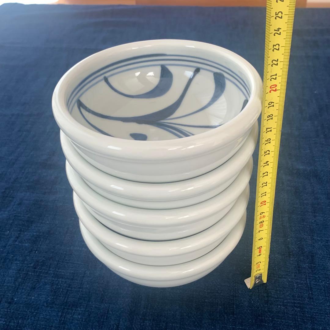 【値下げ中】砥部焼 5個セット【バラ売り可】梅山窯 唐草鉢