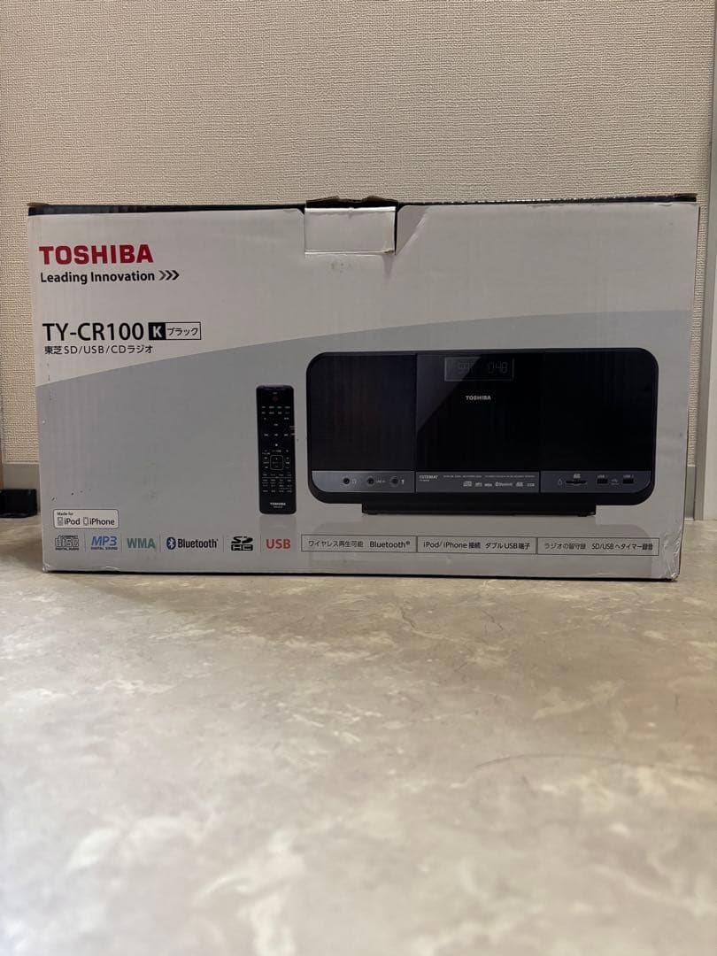 【新品】TOSHIBA TY-CR100 CD/SD/USBプレーヤー　箱付き