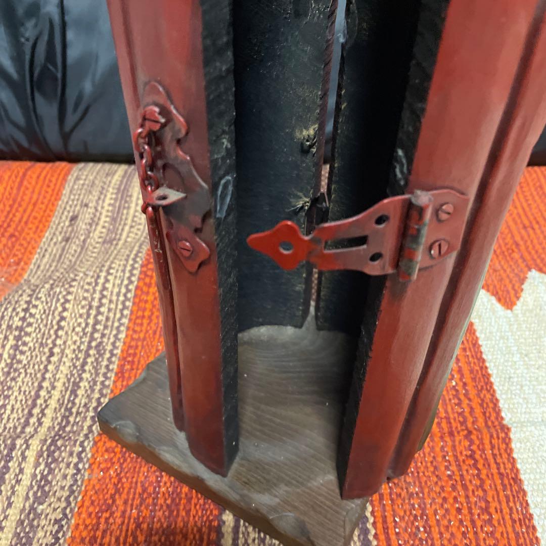 スペイン製　木彫　ワインボトルホルダー