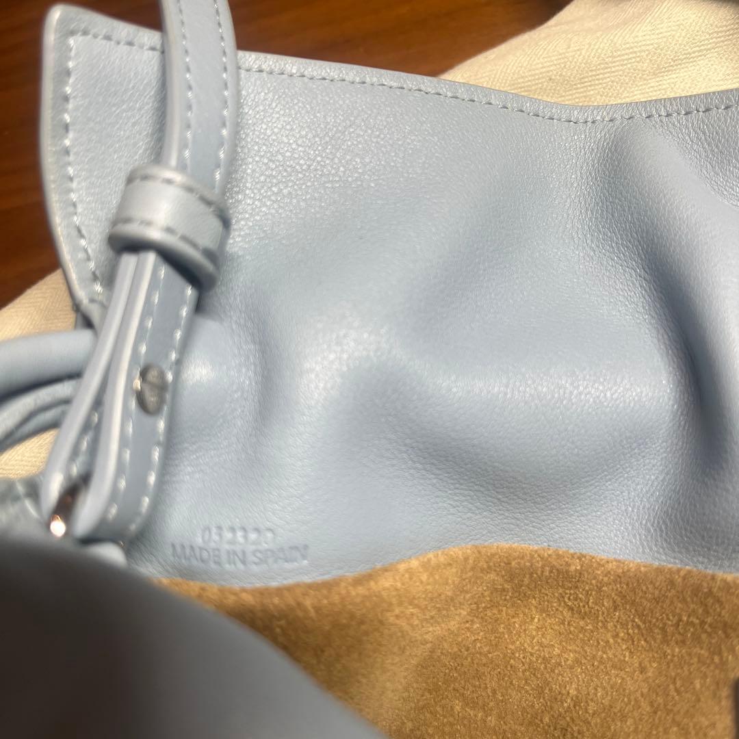 LOEWE フラメンコクラッチ ミニ ダスティーブルー 限定色 美品