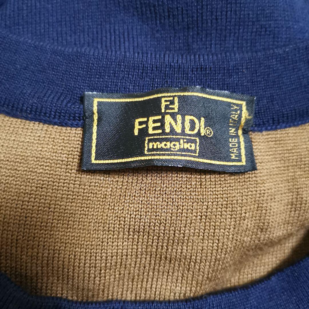 こたつ!希少フェンディFENDIズッカ ニットワンピース44サイズLL