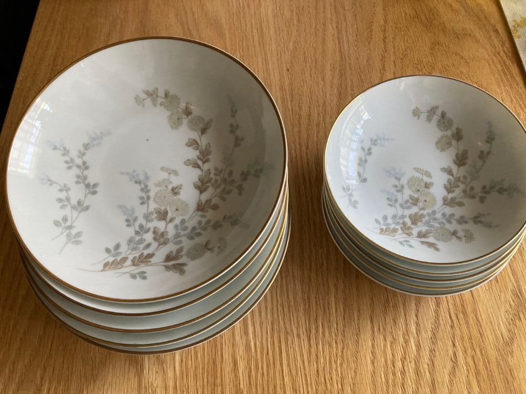 ノリタケチャイナ　食器セット　5種×5枚+コップ(売切)　ノリタケ　昭和レトロ