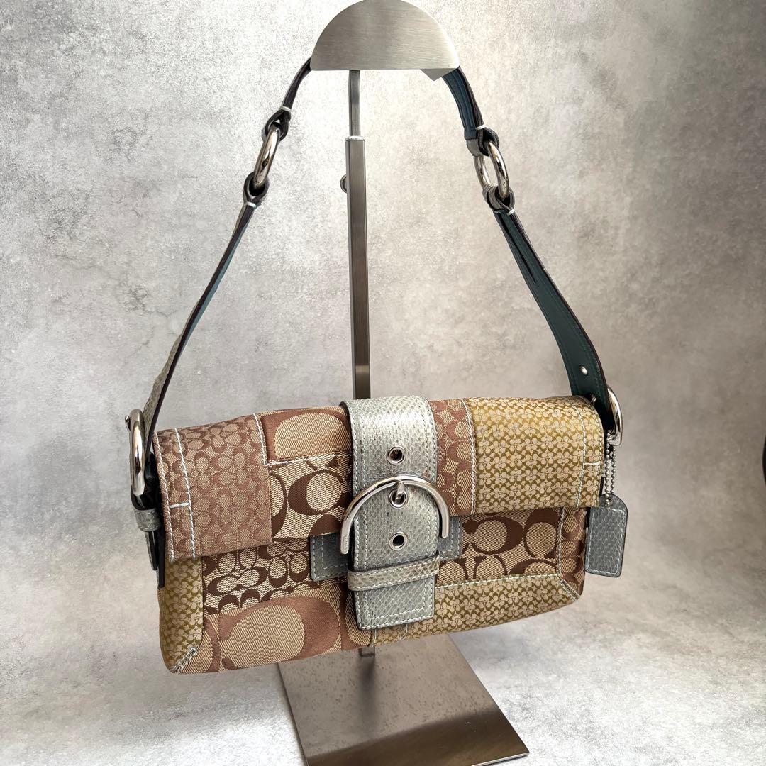 お値下げ済み!Coach Patchwork SohoFlap Shoulder
