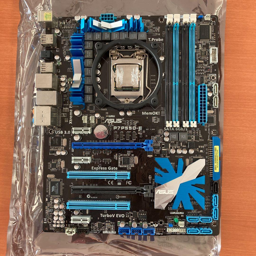 自作PCパーツセット　Corei7 860, P7P55D,メモリ,GPUなど