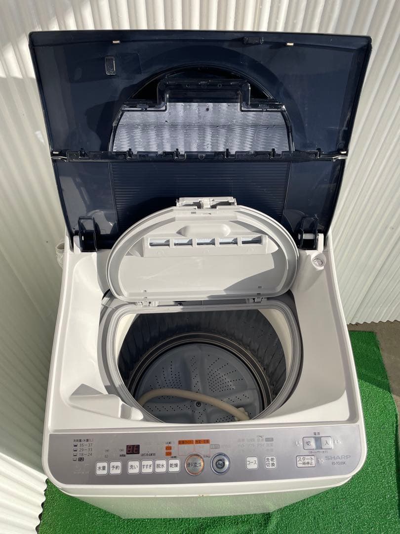 909 シャープ 穴なし槽 熱乾燥機能搭載 5.5kg洗濯機 黒カビ抑制 清潔