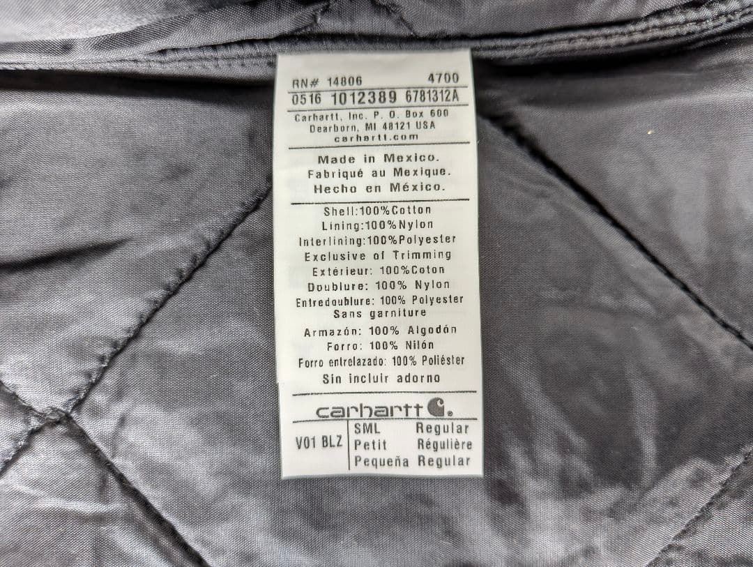 Carhartt オレンジ ジップアップベスト Sサイズ