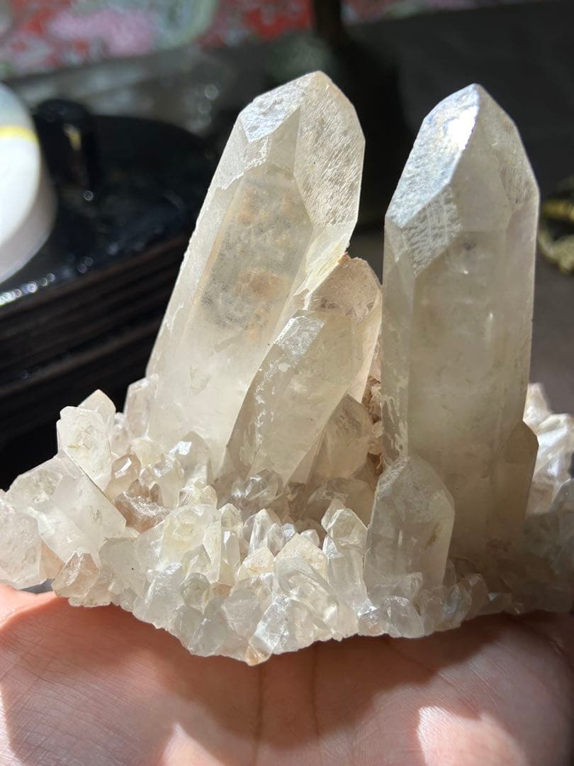 ☆別格高級品！帝王秘宝！超希少！レムリアンシード　クラスター　水晶　原石