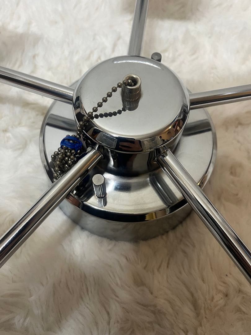 【廃盤】【極美品】 キシマ アンティーク風 5灯 シーリングライト クリア