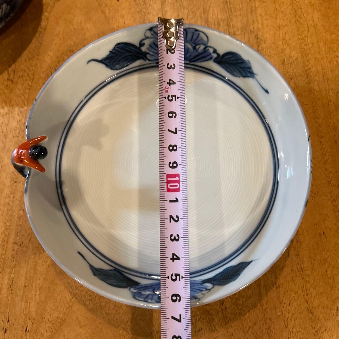 波佐見焼　林九郎窯　一閑人　絵変わり　平鉢　二枚　希少