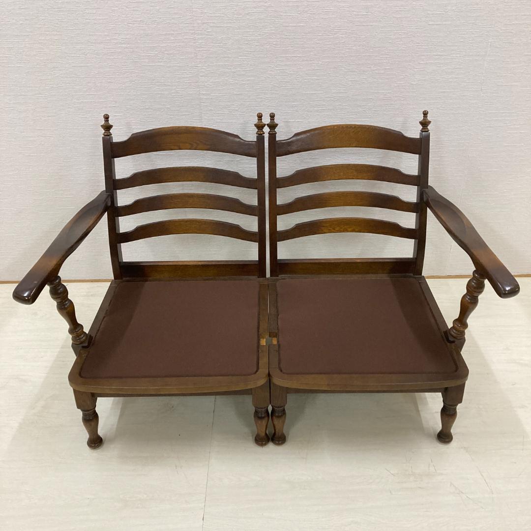 【飛騨産業】キツツキ　穂高　2人掛けソファ　セパレート