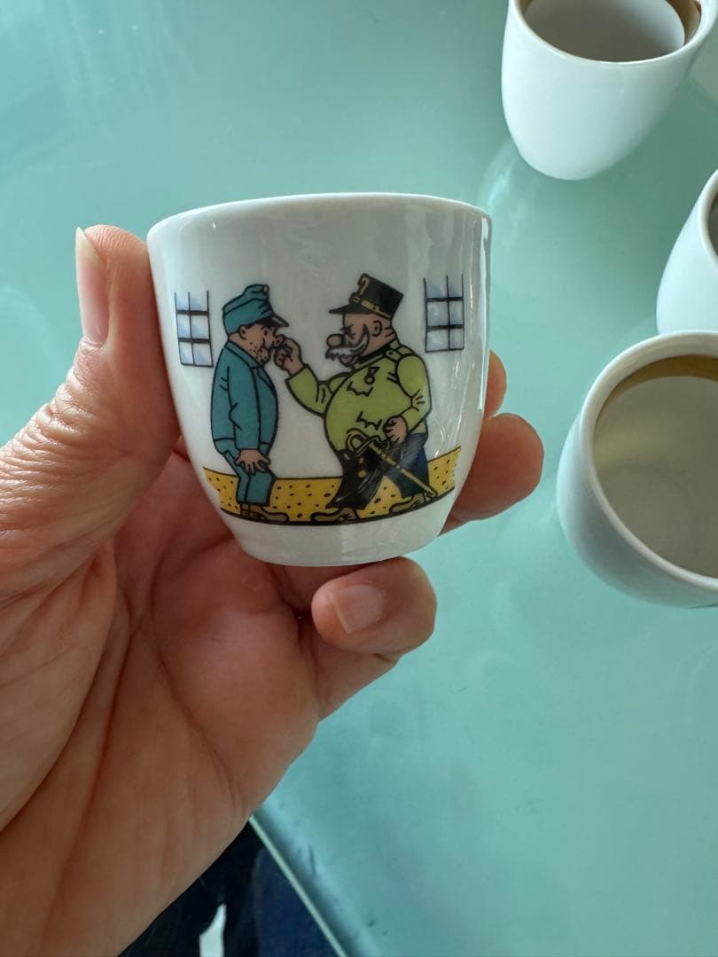 チェコ製陶器お猪口風5個