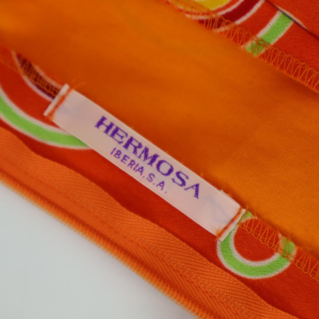 【美品 フラメンコ衣装】濃オレンジHERMOSA IBERIA イベリア ドレス