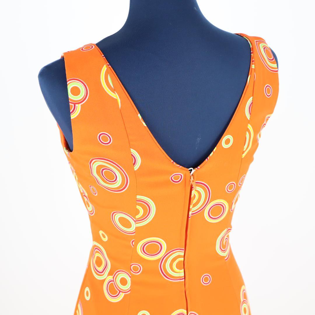 【美品 フラメンコ衣装】濃オレンジHERMOSA IBERIA イベリア ドレス