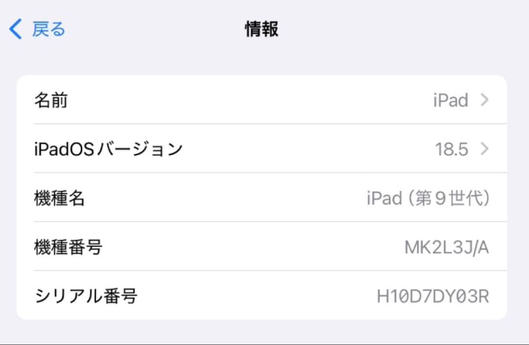 Apple iPad (第9世代) シルバー