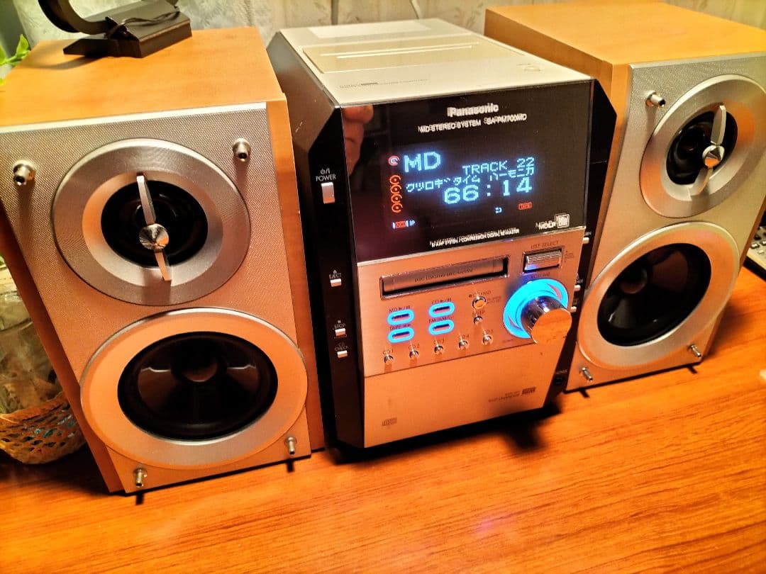 panasonicミニコンポSA-PM700MD リモコン取扱い説明書付き