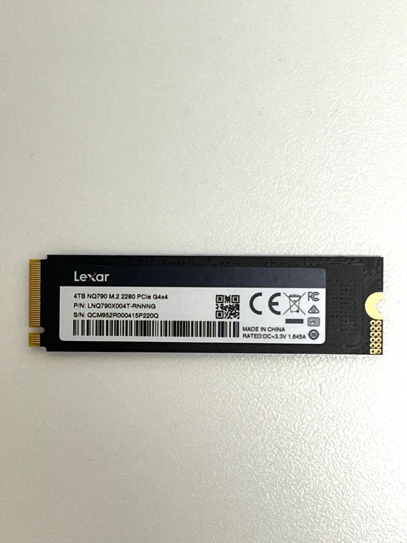 内蔵型SSD Lexar NQ790 4TB M.2 2280 SSD