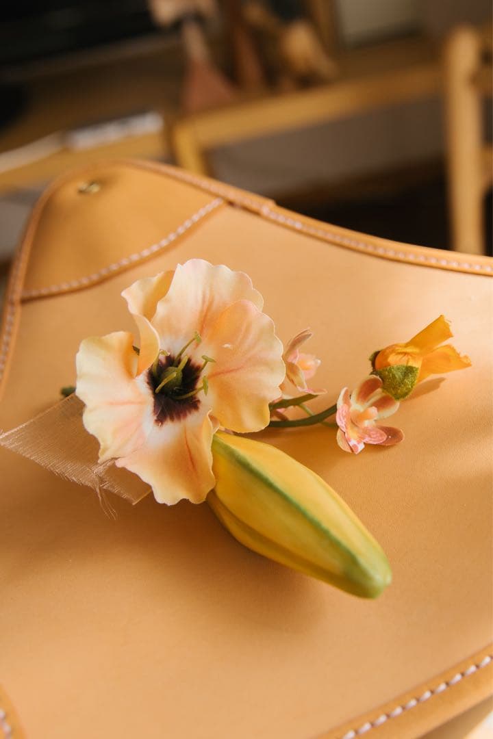 【完売品】NABANA flower ウェディングブーケ＆ブートニア テラコッタ