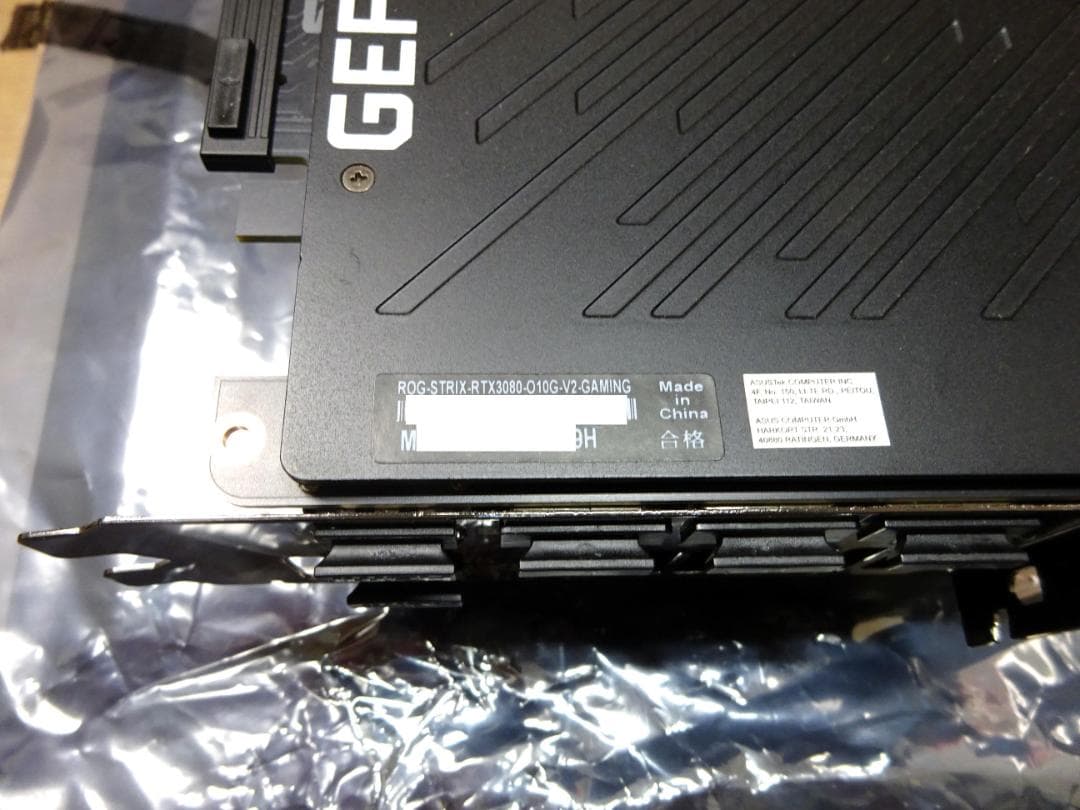 グラフィックボード・グラボ・ビデオカード ROG STRIX RTX 3080 O10G V2 GAMING GDDR6X