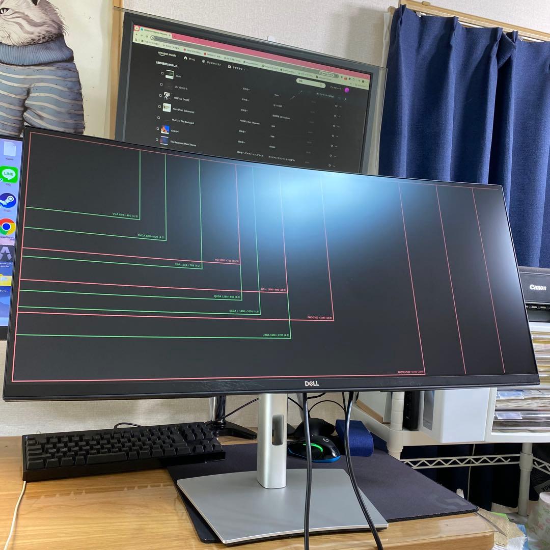 DELL ウルトラワイドモニター P3421W 美品