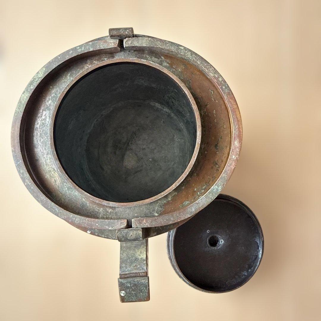 茶道具 水次 水注 薬缶 五郎三造　金谷　金屋　銅瓶？